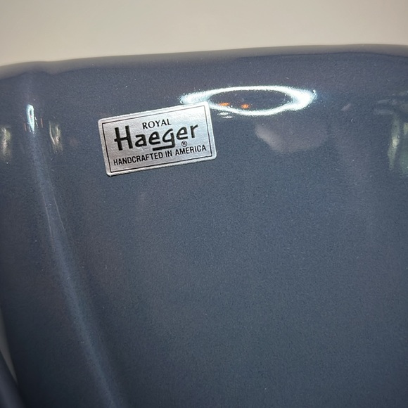 Vintage 1984 Royal Haeger Slate Blue Waterfall Vase 4360 - Picture 2 of 5